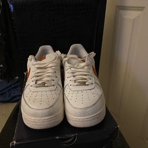 Cream n orange Air Force 1